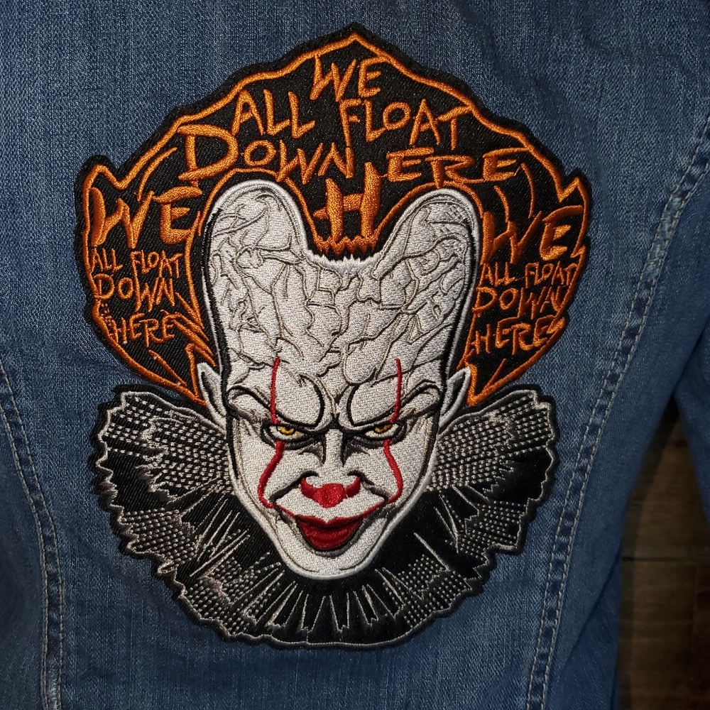 Stephen King It Customized Jean Jacket Size 0 - Picture 12 of 16